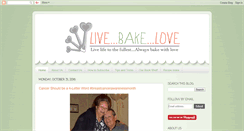 Desktop Screenshot of livebakelove.blogspot.com