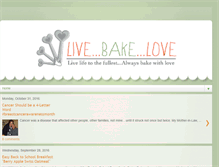 Tablet Screenshot of livebakelove.blogspot.com