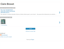 Tablet Screenshot of clairebrowet.blogspot.com