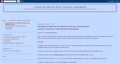 Desktop Screenshot of guideontechnicalwriting.blogspot.com