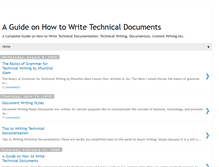 Tablet Screenshot of guideontechnicalwriting.blogspot.com