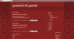 Desktop Screenshot of carlo-pensieriparole.blogspot.com