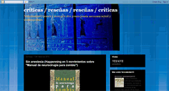 Desktop Screenshot of criticaversodestierro.blogspot.com