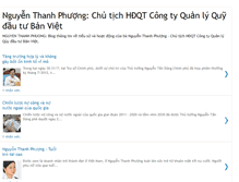Tablet Screenshot of nguyenthanhphuongvn.blogspot.com