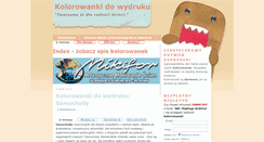 Desktop Screenshot of kolorowanki-do-wydruku.blogspot.com