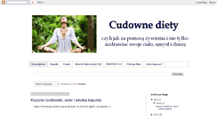 Desktop Screenshot of cudownediety.blogspot.com