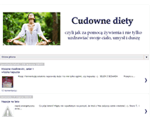 Tablet Screenshot of cudownediety.blogspot.com