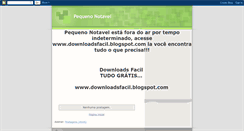 Desktop Screenshot of pequenonotavel.blogspot.com