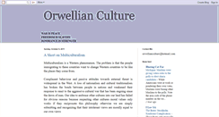 Desktop Screenshot of orwellianculture.blogspot.com