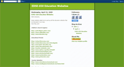 Desktop Screenshot of edse650educationwebsites.blogspot.com