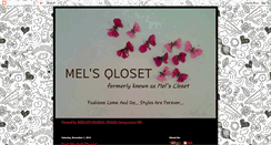 Desktop Screenshot of melscloset.blogspot.com