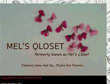 Tablet Screenshot of melscloset.blogspot.com