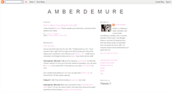 Desktop Screenshot of amberdemure.blogspot.com