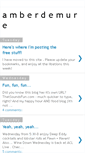 Mobile Screenshot of amberdemure.blogspot.com