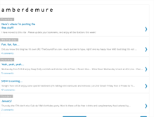 Tablet Screenshot of amberdemure.blogspot.com