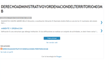 Tablet Screenshot of derechoadministrativoyordenacion403mb.blogspot.com