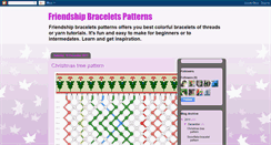 Desktop Screenshot of friendshipbraceletspatterns.blogspot.com