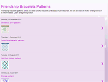 Tablet Screenshot of friendshipbraceletspatterns.blogspot.com