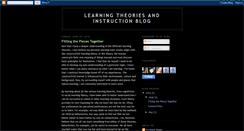 Desktop Screenshot of learningtheoriesblog.blogspot.com