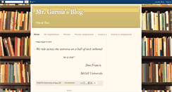 Desktop Screenshot of garciascience.blogspot.com
