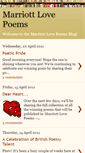Mobile Screenshot of marriottlovepoems.blogspot.com
