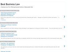 Tablet Screenshot of bealbusinesslaw.blogspot.com