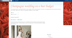 Desktop Screenshot of champagneweddingbeerbudget.blogspot.com