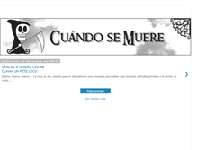 Tablet Screenshot of cuandosemuere.blogspot.com