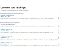 Tablet Screenshot of concursosparapsicologos.blogspot.com