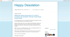Desktop Screenshot of happydesolation.blogspot.com