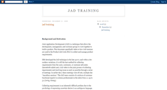 Desktop Screenshot of jadtraining.blogspot.com