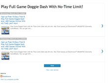 Tablet Screenshot of gamedoggiedash.blogspot.com