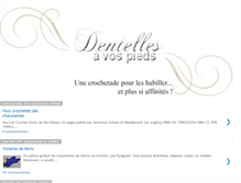 Tablet Screenshot of dentellesavospieds.blogspot.com