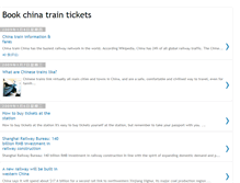 Tablet Screenshot of bookchinatraintickets.blogspot.com