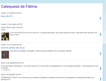 Tablet Screenshot of catequesisdefatima.blogspot.com