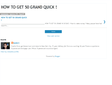 Tablet Screenshot of howtoget50grandquick.blogspot.com