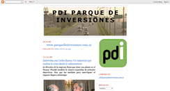 Desktop Screenshot of parquedeinversiones.blogspot.com