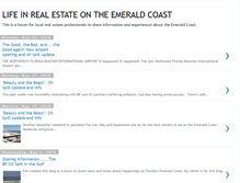 Tablet Screenshot of lifeontheemeraldcoast.blogspot.com