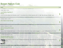 Tablet Screenshot of bowennatureclub.blogspot.com