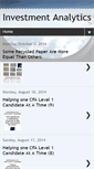 Mobile Screenshot of investmentanalytics.blogspot.com
