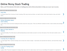 Tablet Screenshot of pennystock-trading.blogspot.com