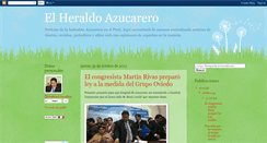 Desktop Screenshot of elheraldoazucarero.blogspot.com