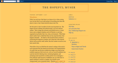 Desktop Screenshot of hopefulmuser.blogspot.com