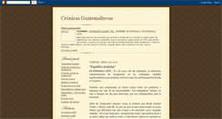 Desktop Screenshot of cronicasguatemaltecas.blogspot.com