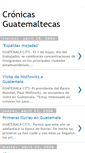 Mobile Screenshot of cronicasguatemaltecas.blogspot.com