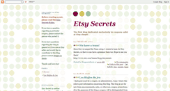 Desktop Screenshot of etsysecrets.blogspot.com