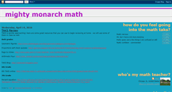Desktop Screenshot of monarchmath.blogspot.com