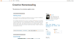 Desktop Screenshot of creativehomesteading.blogspot.com