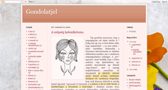 Desktop Screenshot of gondolat-jel.blogspot.com