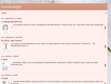 Tablet Screenshot of gondolat-jel.blogspot.com